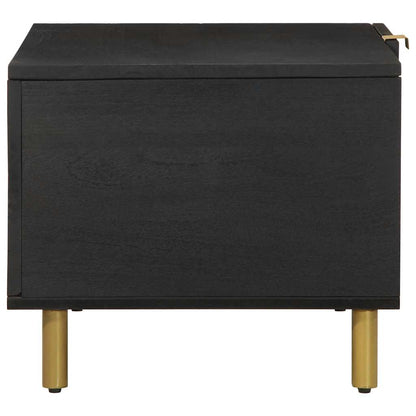 vidaXL Table basse noir 80x50x40 cm Bois d'ingénierie