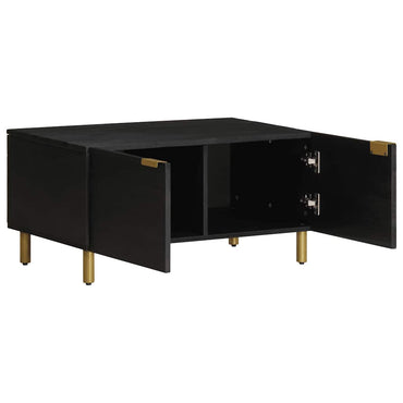 vidaXL Table basse noir 80x50x40 cm Bois d'ingénierie
