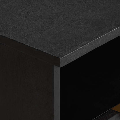 Nachttisch Schwarz 40x33x46 cm Holzwerkstoff