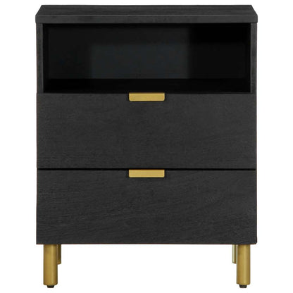 vidaXL Nachttisch Schwarz 50x33x62 cm Holzwerkstoff