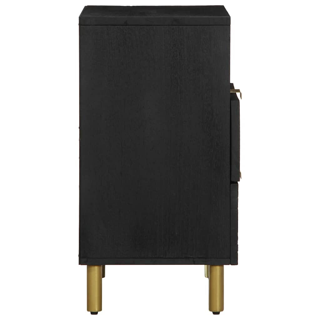 vidaXL Nachttisch Schwarz 50x33x62 cm Holzwerkstoff