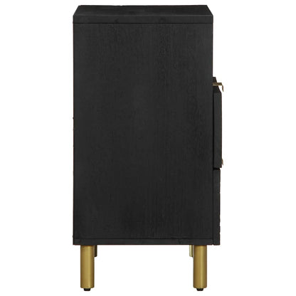 vidaXL Nachttisch Schwarz 50x33x62 cm Holzwerkstoff