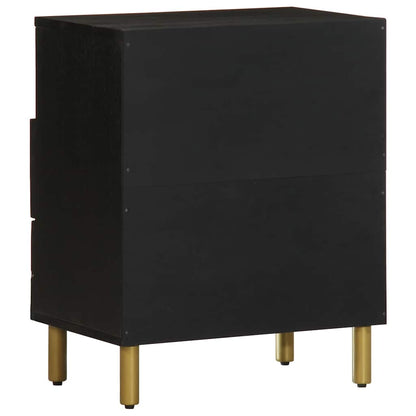 vidaXL Nachttisch Schwarz 50x33x62 cm Holzwerkstoff