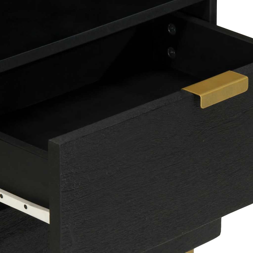 vidaXL Nachttisch Schwarz 50x33x62 cm Holzwerkstoff