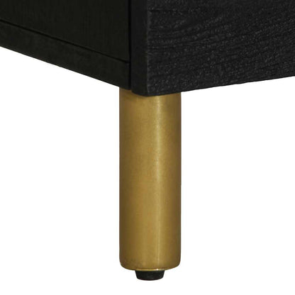 vidaXL Nachttisch Schwarz 50x33x62 cm Holzwerkstoff