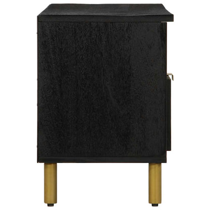 vidaXL TV-Schrank Schwarz 100x33x46 cm Holzwerkstoff