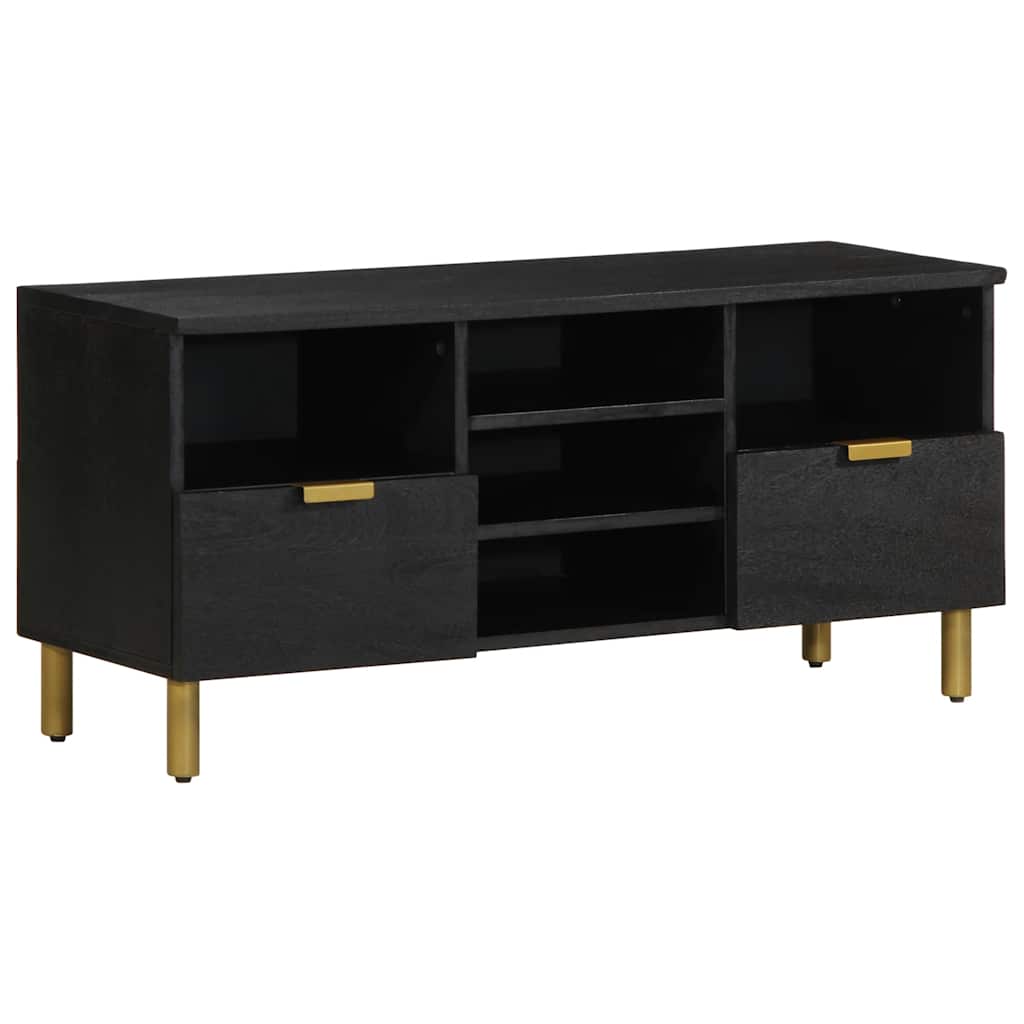 vidaXL TV-Schrank Schwarz 100x33x46 cm Holzwerkstoff