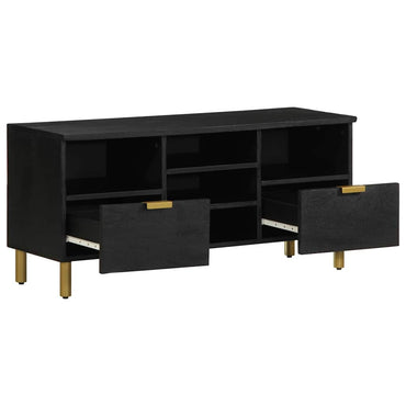 vidaXL TV-Schrank Schwarz 100x33x46 cm Holzwerkstoff