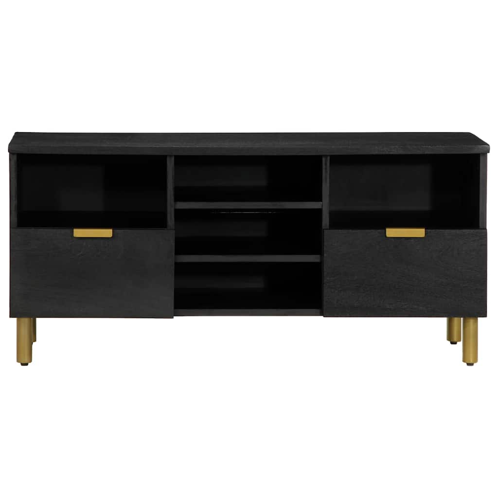 vidaXL TV-Schrank Schwarz 100x33x46 cm Holzwerkstoff