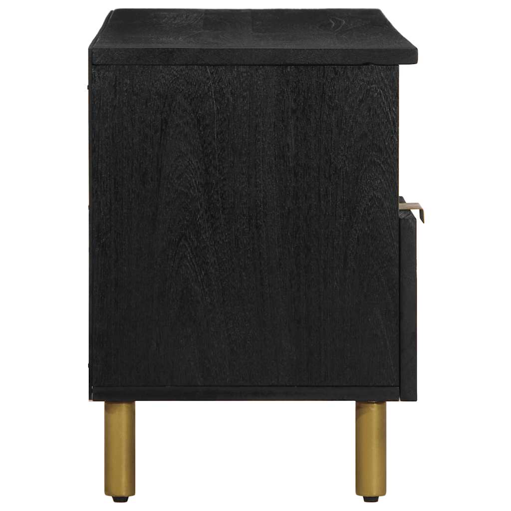 vidaXL TV-Schrank Schwarz 100x33x46 cm Holzwerkstoff
