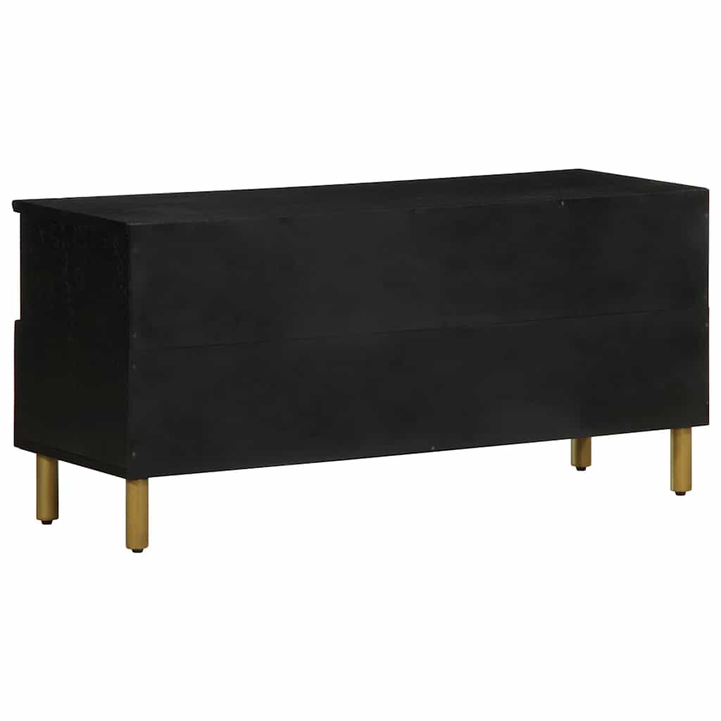 vidaXL TV-Schrank Schwarz 100x33x46 cm Holzwerkstoff