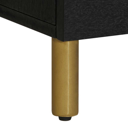 vidaXL TV-Schrank Schwarz 100x33x46 cm Holzwerkstoff