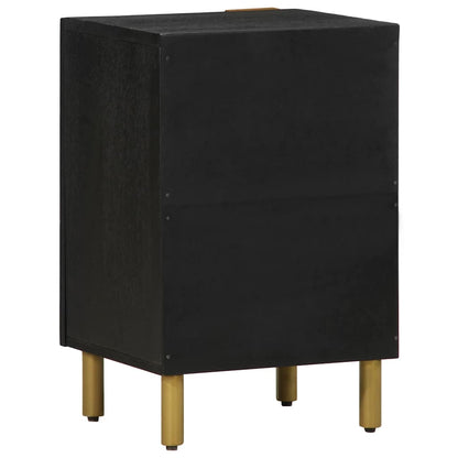 vidaXL Badschrank Schwarz 38x33x58 cm Holzwerkstoff