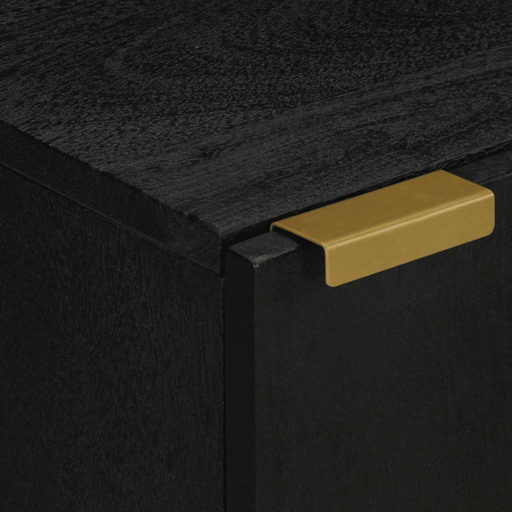 vidaXL Badschrank Schwarz 38x33x58 cm Holzwerkstoff
