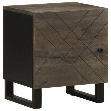 vidaXL Nachttische 2 Stk. Schwarz 40x33x46 cm Massivholz Mango