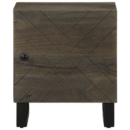 vidaXL Nachttische 2 Stk. Schwarz 40x33x46 cm Massivholz Mango