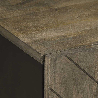 vidaXL Armoire murale de salle de bain noir 38x33x48 cm bois de manguier massif
