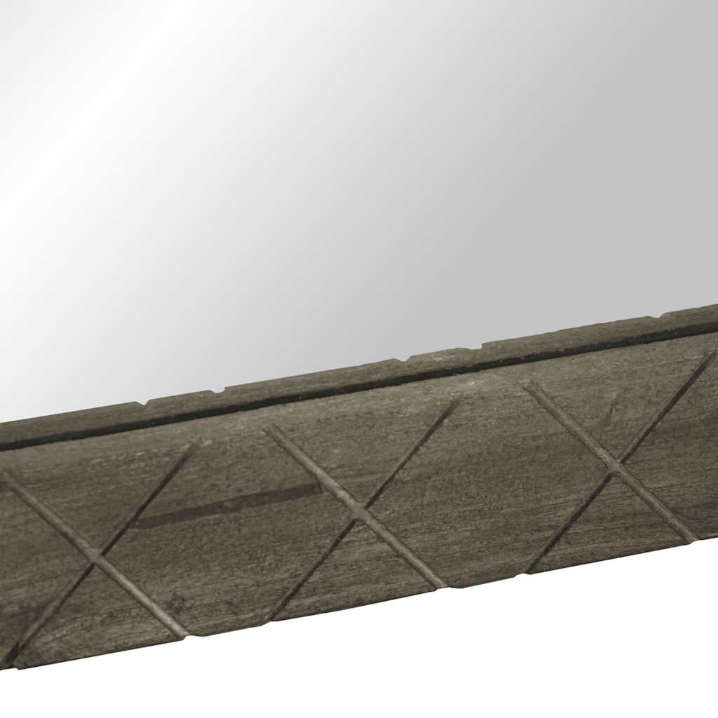 vidaXL Badspiegel Grau 50x3x70 cm Massivholz Mango