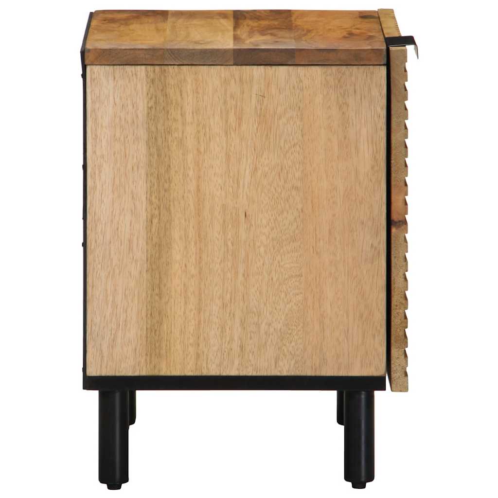 vidaXL Nachttische 2 Stk. Braun 40x33x46 cm Massivholz Mango