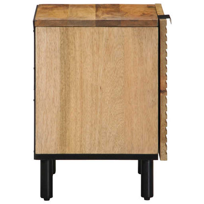 vidaXL Nachttische 2 Stk. Braun 40x33x46 cm Massivholz Mango