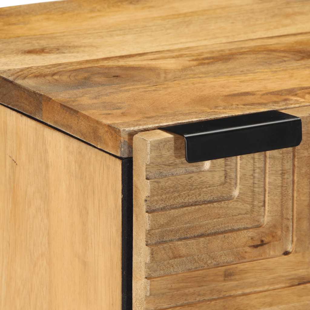 vidaXL Nachttische 2 Stk. Braun 40x33x46 cm Massivholz Mango