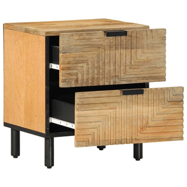 vidaXL Nachttisch Braun 40x33x46 cm Massivholz Mango
