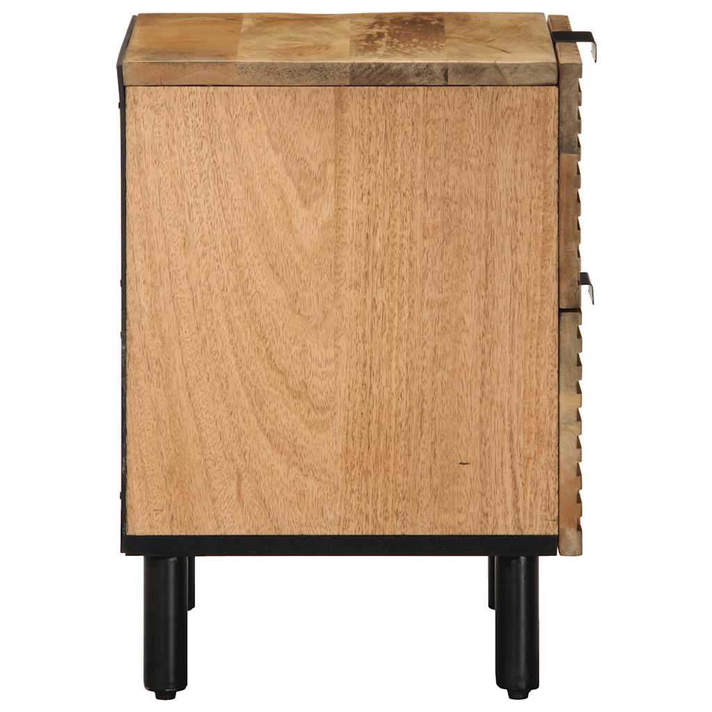 vidaXL Nachttisch Braun 40x33x46 cm Massivholz Mango