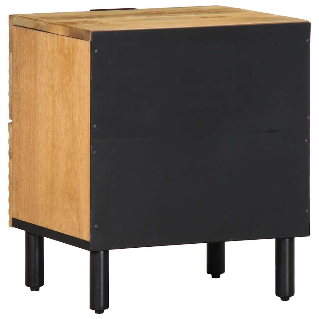 vidaXL Nachttisch Braun 40x33x46 cm Massivholz Mango