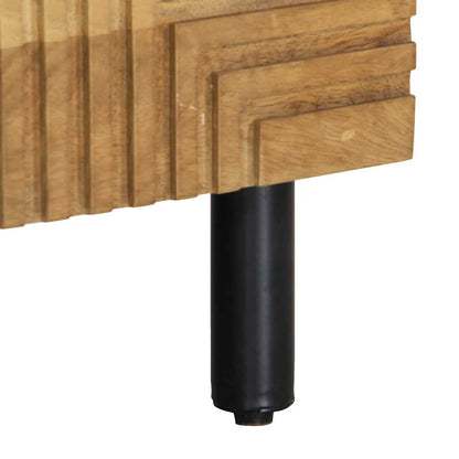 vidaXL Couchtisch Braun 80x50x40 cm Massivholz Mango