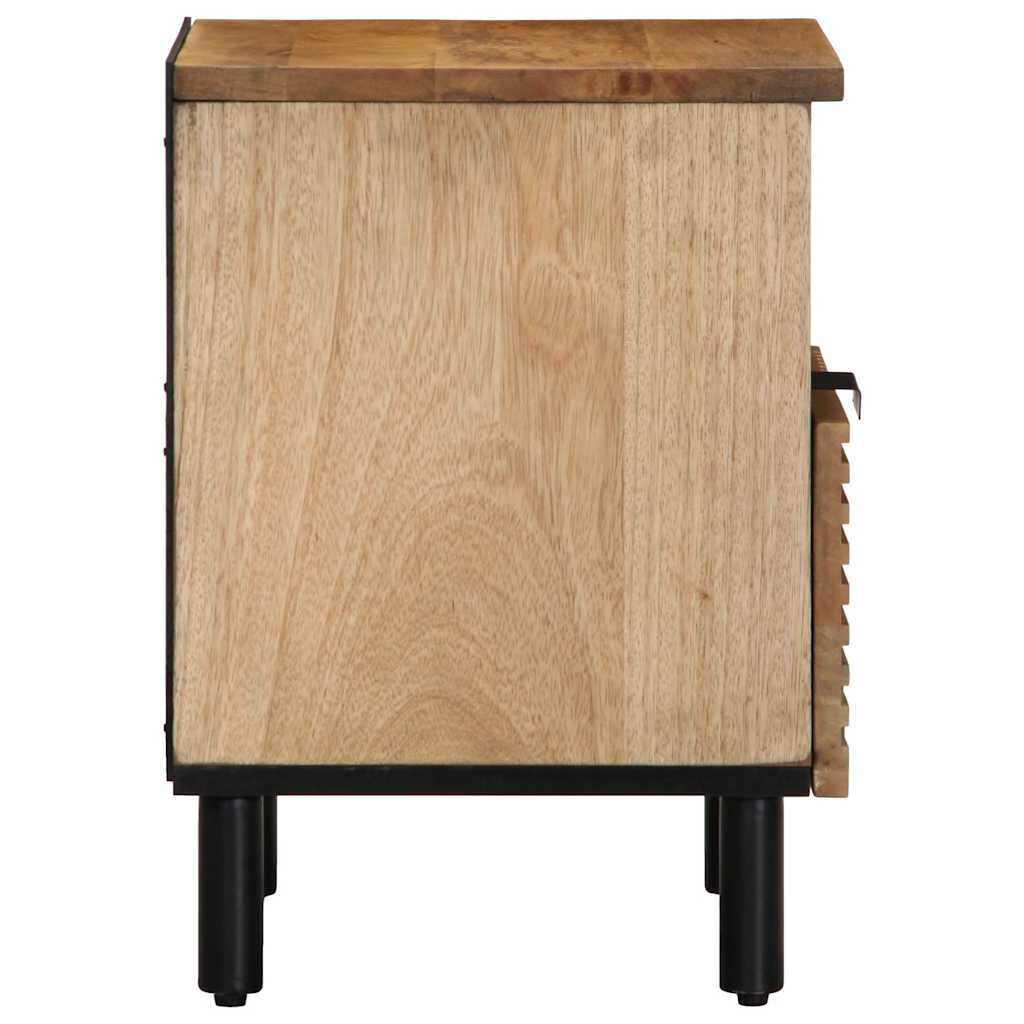 vidaXL Nachttisch Braun 40x33x46 cm Massivholz Mango