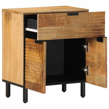 vidaXL Nachttisch Braun 50x33x60 cm Massivholz Mango