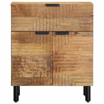 vidaXL Nachttisch Braun 50x33x60 cm Massivholz Mango