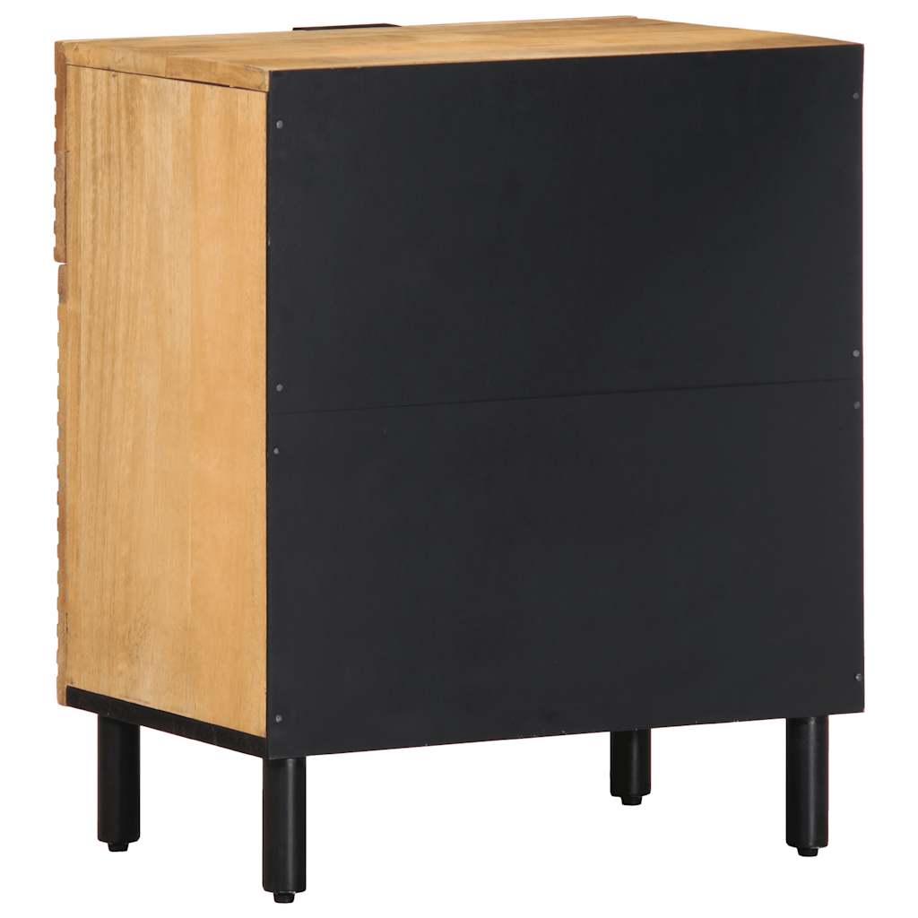 vidaXL Nachttisch Braun 50x33x60 cm Massivholz Mango