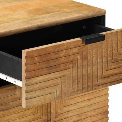 vidaXL Nachttisch Braun 50x33x60 cm Massivholz Mango