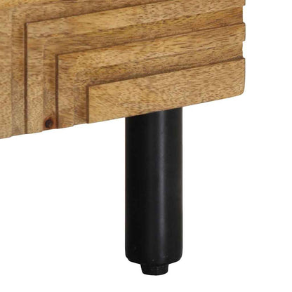 vidaXL Nachttisch Braun 50x33x60 cm Massivholz Mango