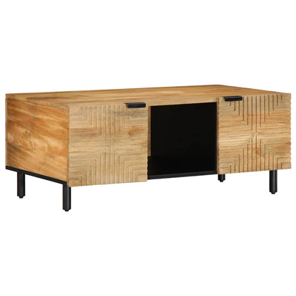 vidaXL Couchtisch Braun 100x54x40 cm Massivholz Mango