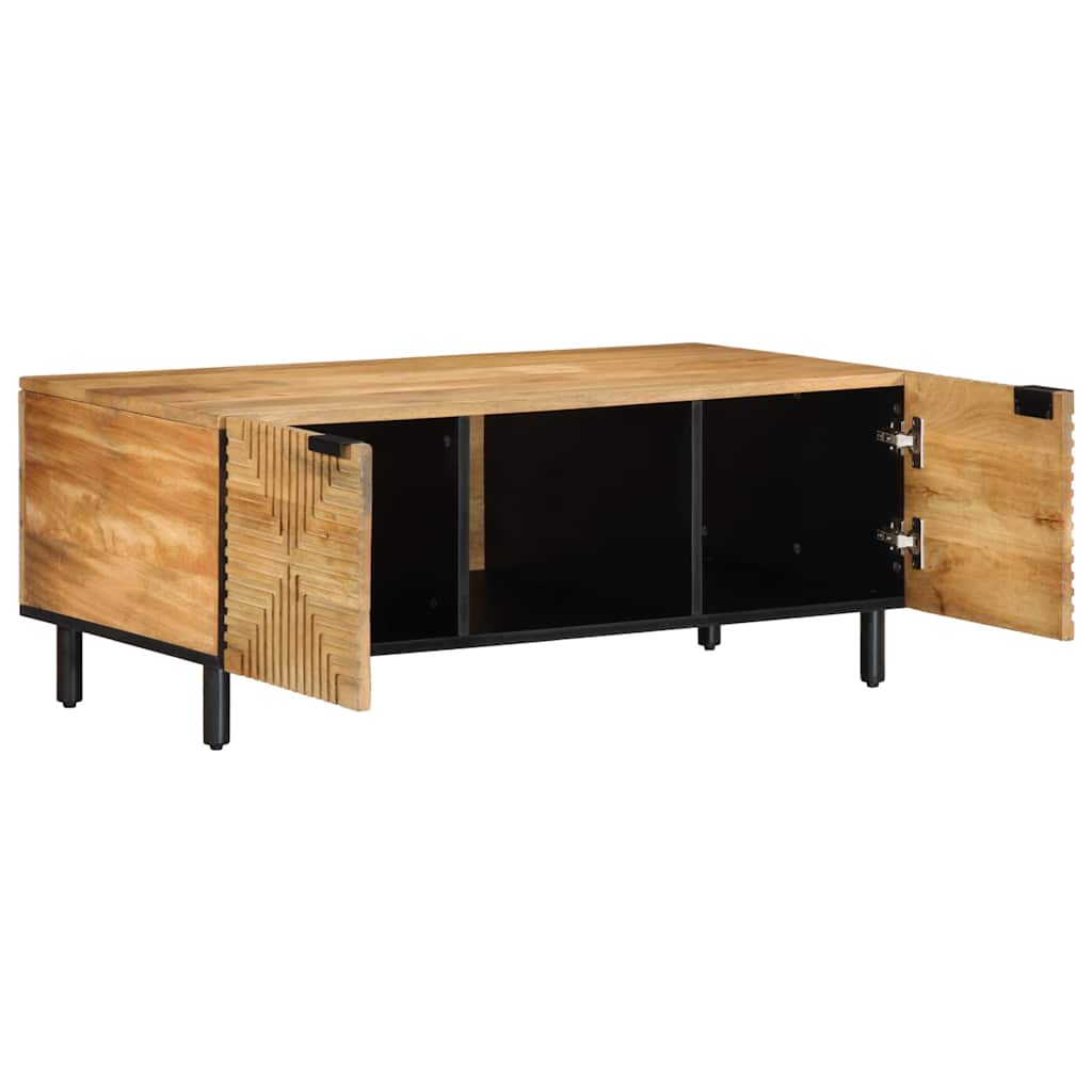 vidaXL Couchtisch Braun 100x54x40 cm Massivholz Mango