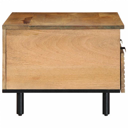 vidaXL Couchtisch Braun 80x54x40 cm Massivholz Mango