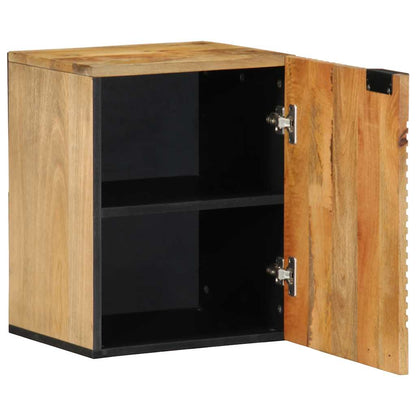 vidaXL Bad-Hängeschrank Braun 38x33,5x48 cm Massivholz Mango