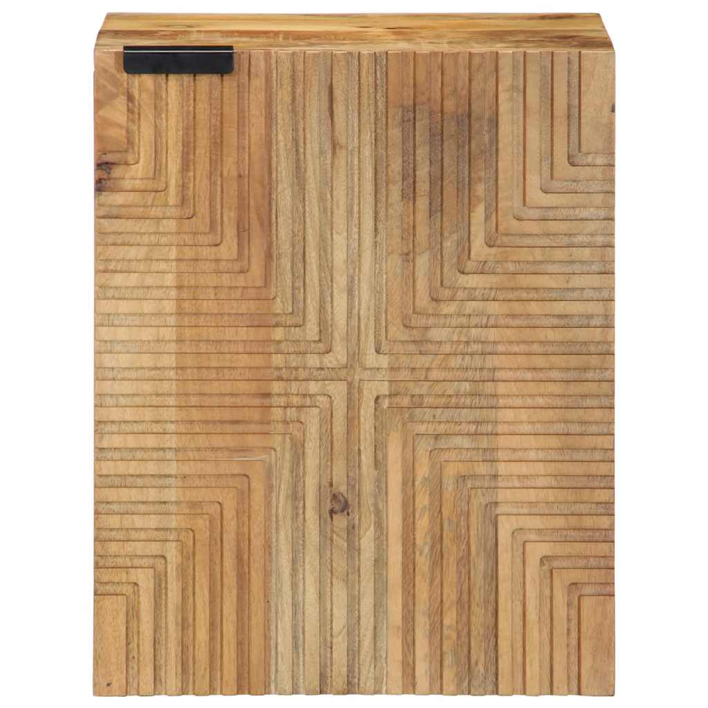 vidaXL Bad-Hängeschrank Braun 38x33,5x48 cm Massivholz Mango