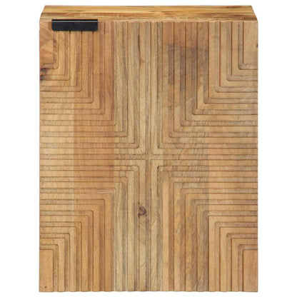 vidaXL Bad-Hängeschrank Braun 38x33,5x48 cm Massivholz Mango