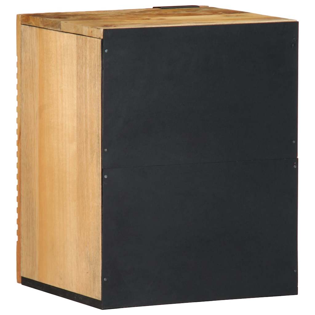 vidaXL Bad-Hängeschrank Braun 38x33,5x48 cm Massivholz Mango
