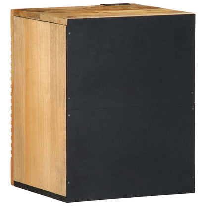 vidaXL Bad-Hängeschrank Braun 38x33,5x48 cm Massivholz Mango