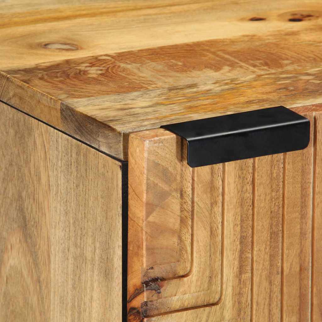 vidaXL Bad-Hängeschrank Braun 38x33,5x48 cm Massivholz Mango