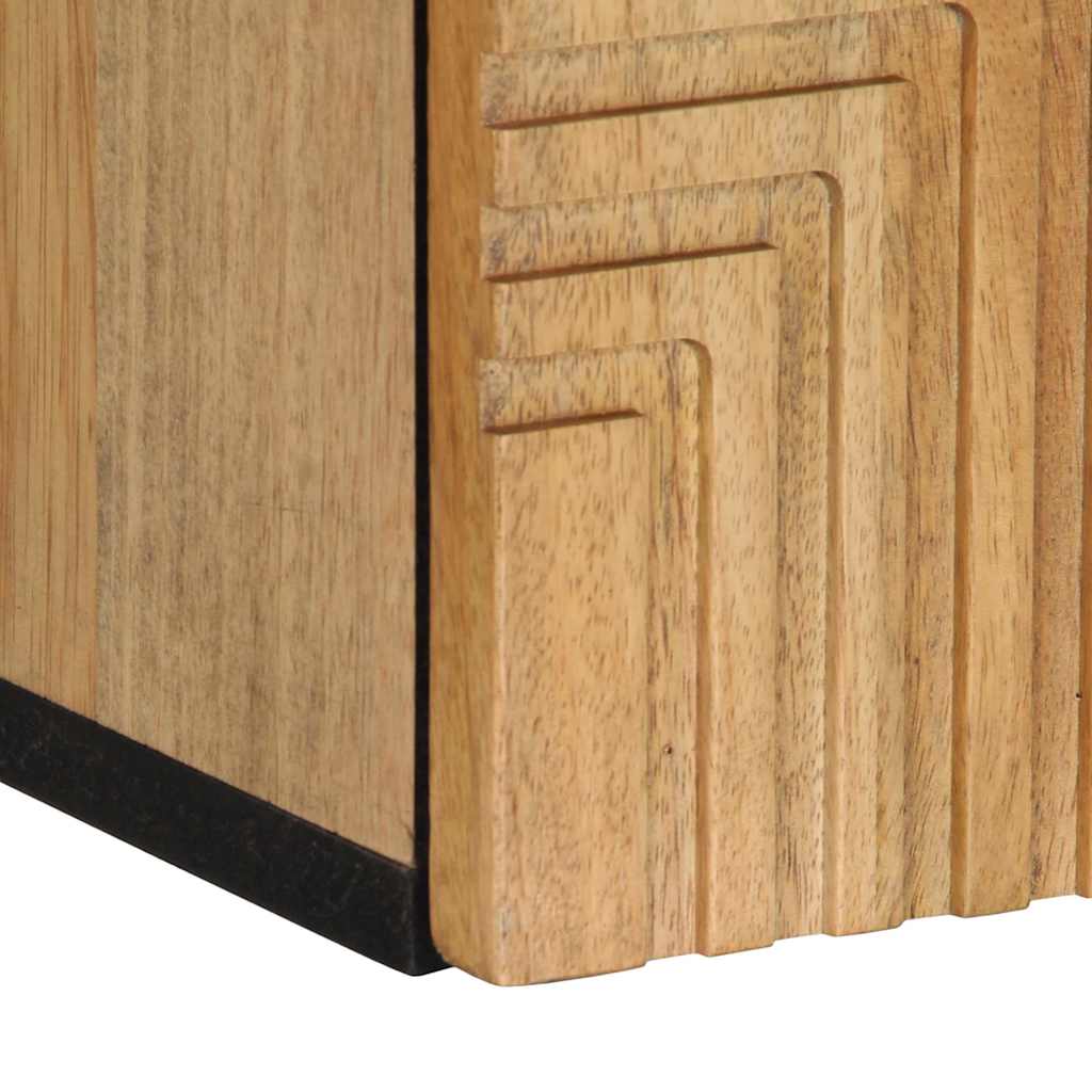 vidaXL Bad-Hängeschrank Braun 38x33,5x48 cm Massivholz Mango