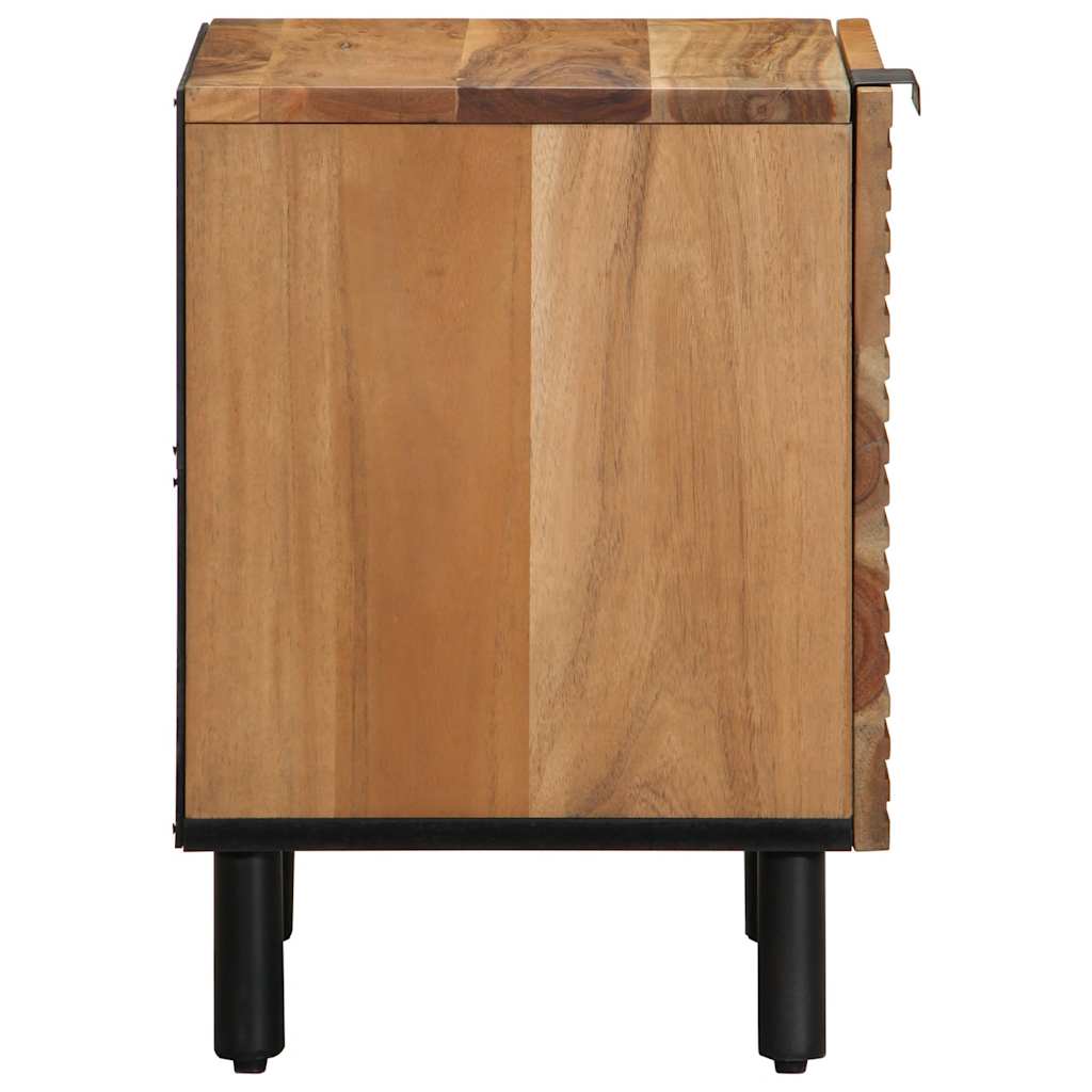 vidaXL Nachttisch 40x33x46 cm Massivholz Akazie