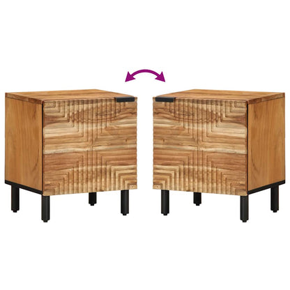 vidaXL Nachttisch 40x33x46 cm Massivholz Akazie