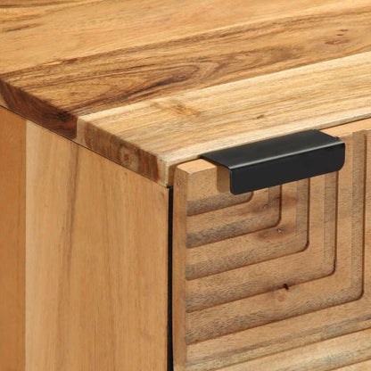 vidaXL Nachttische 2 Stk. 40x33x46 cm Massivholz Akazie