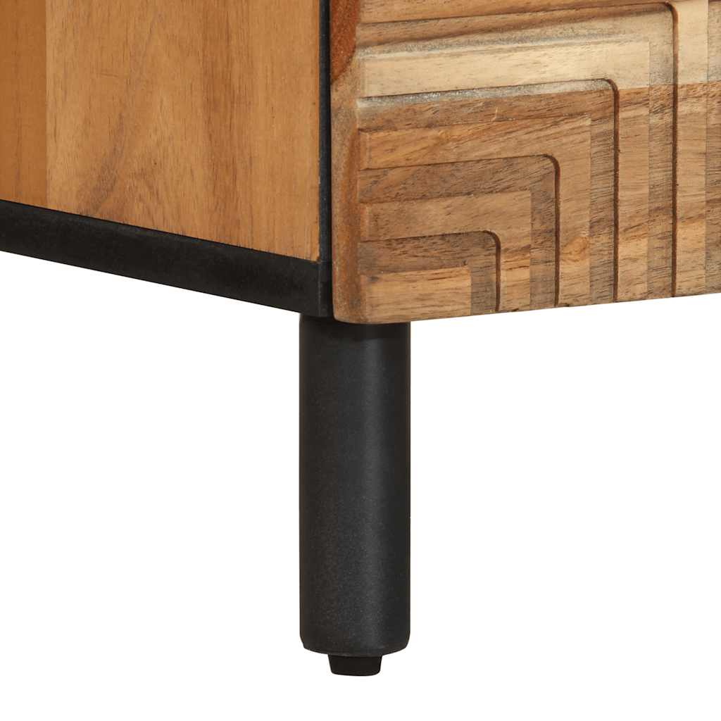 vidaXL Nachttische 2 Stk. 40x33x46 cm Massivholz Akazie