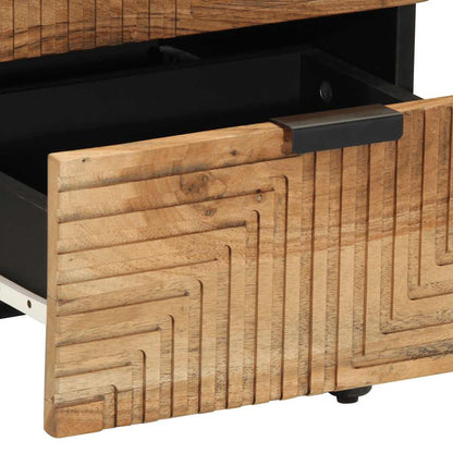 vidaXL Nachttisch 40x33x46 cm Massivholz Akazie